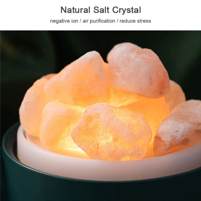 PINK SALT TEAPOD HUMIDIFIER - LAMP RECHARABLE